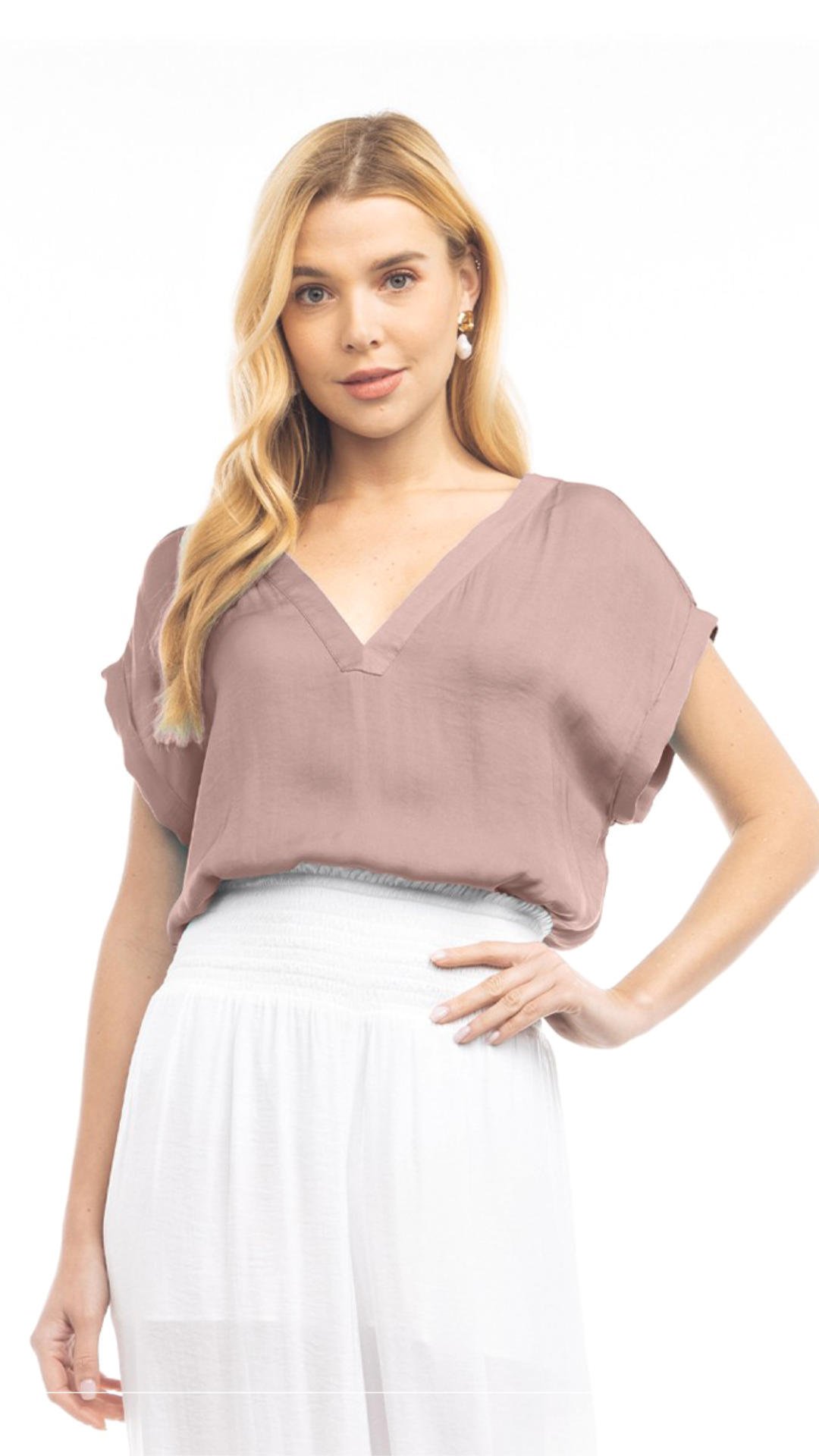 Blusa cuello V Latte LT10292