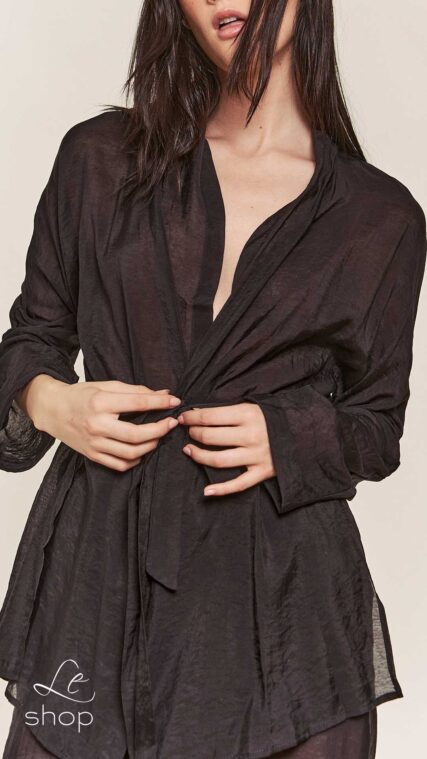 Blusa manga larga Negro LT9805