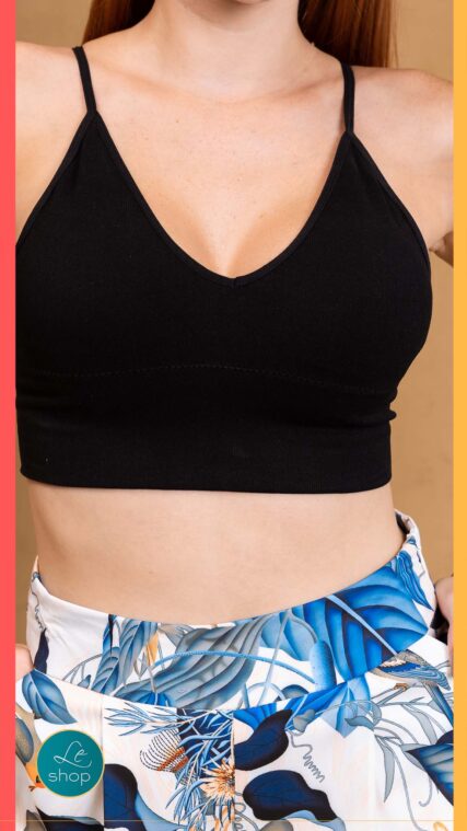 ANEMONE XHC008 BRALETTE BANDA LARGA NEGRO