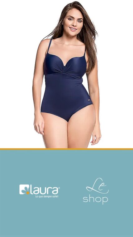 Traje de Bano 804048 Azul Oscuro