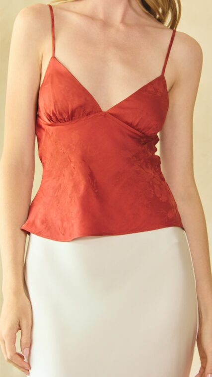Blusa tirante corta Terracota LT10851