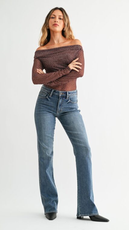 Pantalon bootcut Azul Oscuro LPL2071