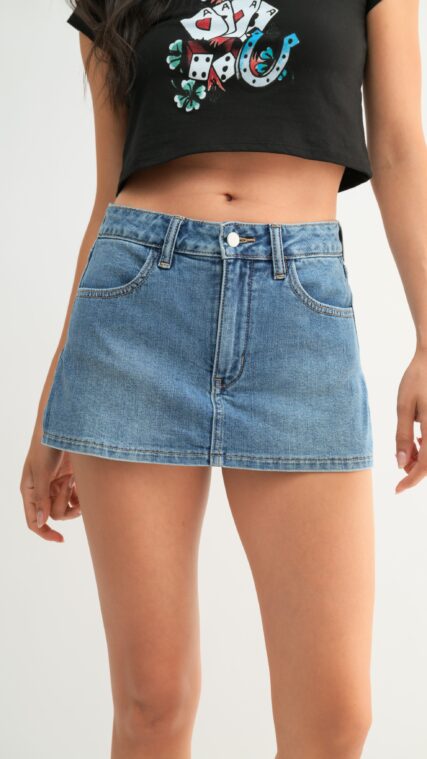 Falda pantalon Azul Medio LPC1002