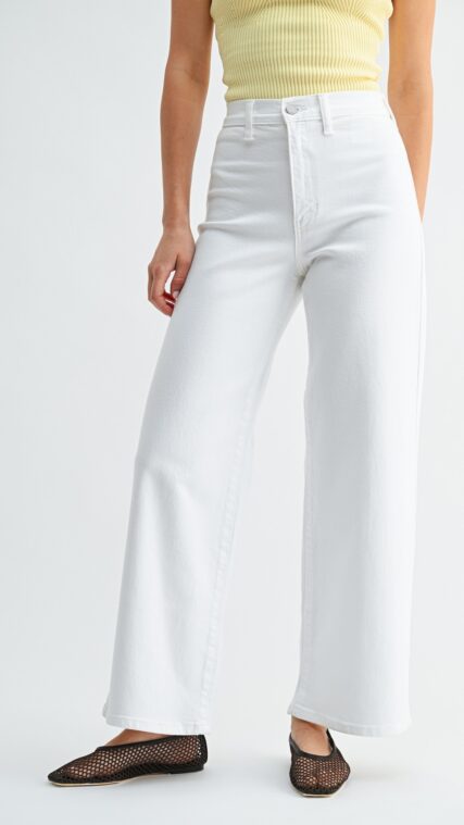 Pantalon Mezclilla Sin Bolsillo Frente Blanco LPL2157
