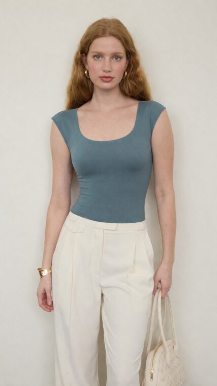 Body tirante ancho Teal LT11347